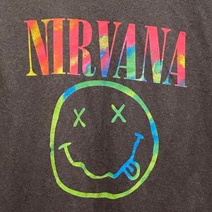 Nirvana smiley face tee